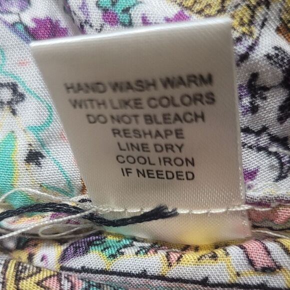 Aratta Silent Journey Bohemian Paisley Power Floral Embroidered Flowy Tunic Med - Picture 8 of 13